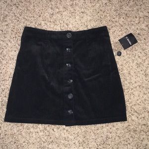 Black corduroy Skirt